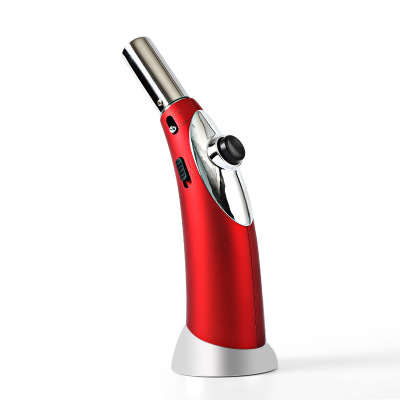 Portable Refillable Kitchen Windbreak Welding Blow Butane Gas Lighters Jet Torch For Cooking